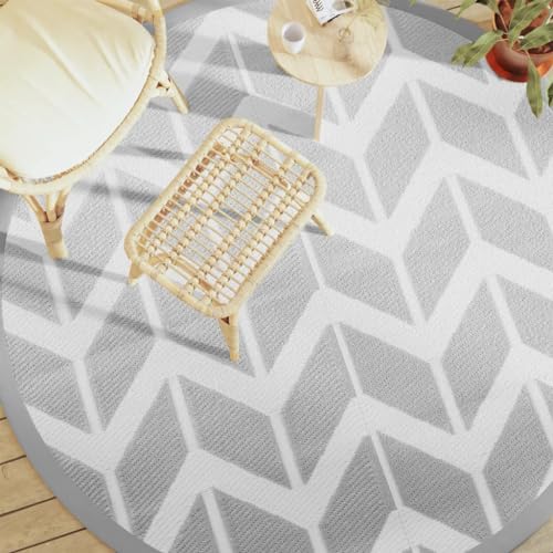 INLIFE Outdoor-Teppich ARAKIL Grau Ø200 cm PP,Heim & Garten,Rasen & Garten,Garten & Balkon,Gartenteppiche & Picknickdecken,Grau,1.59 KG,368524 INLIFE Outdoor-Teppich ARAKIL Grau Ø200 cm PP,Heim & Garten,Rasen & Garten,Garten & Balkon,Gartenteppiche & Picknickdecken,Grau,1.59 KG,368524 von INLIFE