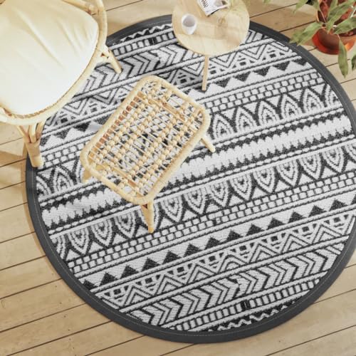 INLIFE Outdoor-Teppich ARAKIL Schwarz Ø160 cm PP,Heim & Garten,Rasen & Garten,Garten & Balkon,Gartenteppiche & Picknickdecken,Schwarz,1.07 KG,368515 INLIFE Outdoor-Teppich ARAKIL Schwarz Ø160 cm PP,Heim & Garten,Rasen & Garten,Garten & Balkon,Gartenteppiche & Picknickdecken,Schwarz,1.07 KG,368515 von INLIFE