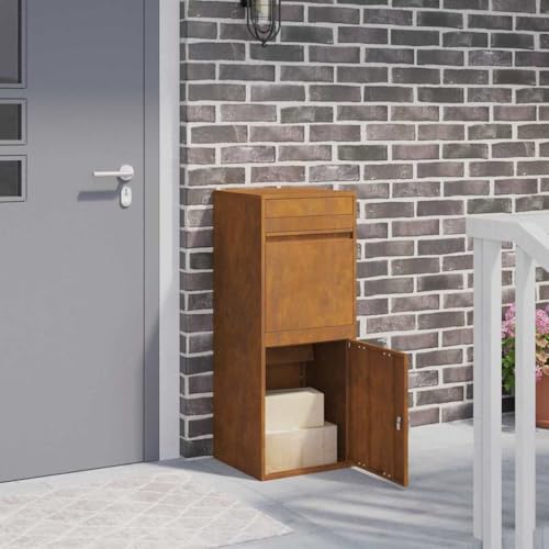 INLIFE Paketdrop-Box Rostig 41 x 38 x 103 cm,Heim & Garten,Dekoration,Briefkästen,Andere,16.4 KG,874939 von INLIFE