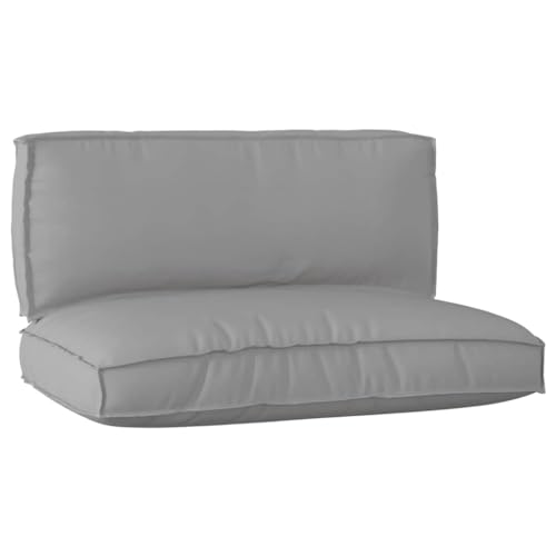 INLIFE Pallet Kissen Set 2 pcs Grau 120 x 80 x 12 cm Ox Stoff,Heim & Garten,Dekoration,Sitzpolster,Grau,7.5 KG,3329080 von INLIFE
