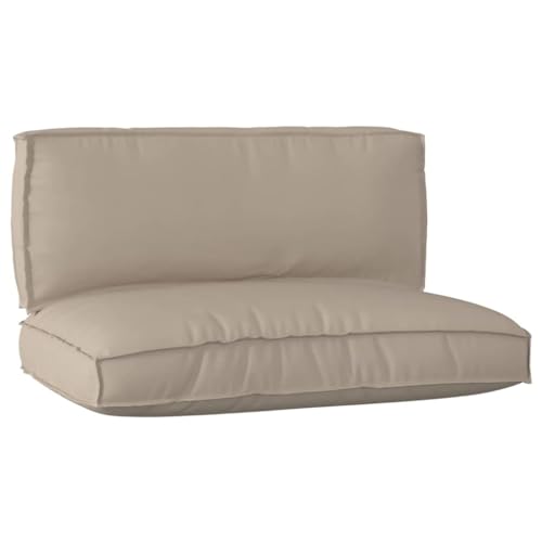 INLIFE Pallet Kissen Set 2 pcs Taupe 120 x 80 x 12 cm Ox Stoff,Heim & Garten,Dekoration,Sitzpolster,Taupe,7.5 KG,3329084 von INLIFE