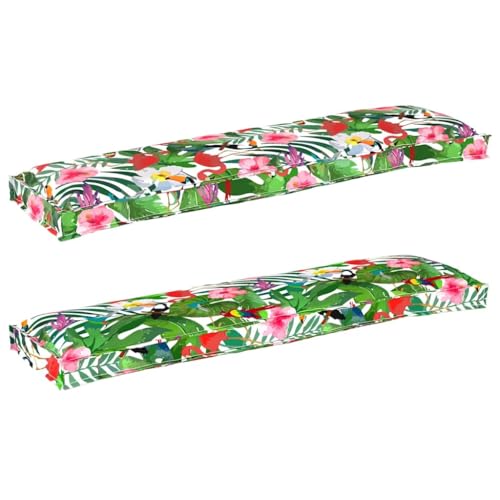 INLIFE Pallet Kissen Set 2 pcs Tropischer Dschungel 150 x 40 x 8 cm,Heim & Garten,Dekoration,Sitzpolster,Grün,4.4 KG,42001717 INLIFE Pallet Kissen Set 2 pcs Tropischer Dschungel 150 x 40 x 8 cm,Heim & Garten,Dekoration,Sitzpolster,Grün,4.4 KG,42001717 von INLIFE