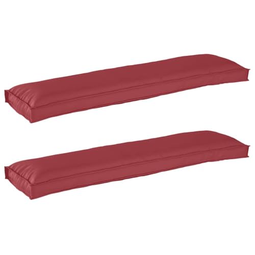 INLIFE Pallet Kissen Set 2 pcs Weinrot 150 x 40 x 8 cm Ox Stoff,Heim & Garten,Dekoration,Sitzpolster,Rot,4.4 KG,42001714 INLIFE Pallet Kissen Set 2 pcs Weinrot 150 x 40 x 8 cm Ox Stoff,Heim & Garten,Dekoration,Sitzpolster,Rot,4.4 KG,42001714 von INLIFE