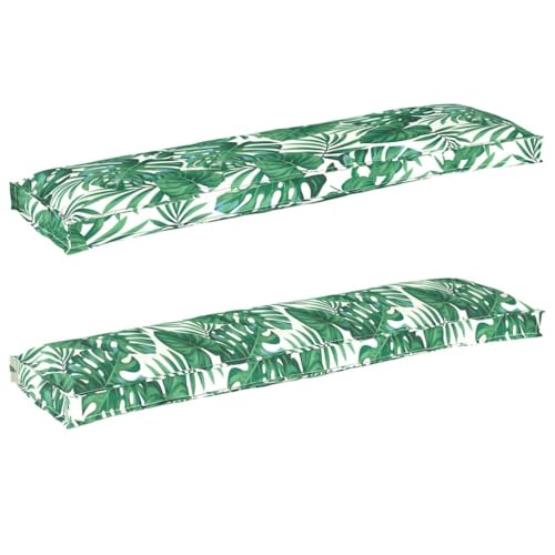 INLIFE Pallet Kissen Set Floral 2 pcs Blattmuster 150 x 40 x 8 cm,Heim & Garten,Dekoration,Sitzpolster,Grün,4.4 KG,42001716 INLIFE Pallet Kissen Set Floral 2 pcs Blattmuster 150 x 40 x 8 cm,Heim & Garten,Dekoration,Sitzpolster,Grün,4.4 KG,42001716 von INLIFE