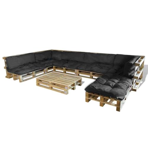INLIFE Pallet Sofa Kissen 13 pcs Schwarz 120 x 80 x 10 cm Stoff,Heim & Garten,Dekoration,Sitzpolster,Schwarz,34.03 KG,41518 INLIFE Pallet Sofa Kissen 13 pcs Schwarz 120 x 80 x 10 cm Stoff,Heim & Garten,Dekoration,Sitzpolster,Schwarz,34.03 KG,41518 von INLIFE