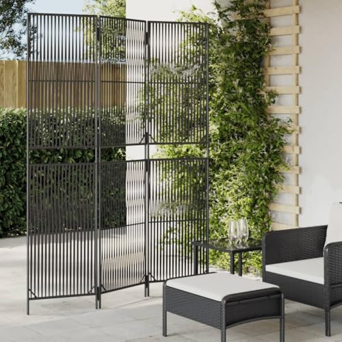 INLIFE Paravent 3-TLG. Schwarz Poly Rattan,Möbel,Raumteiler,Schwarz,8.2 KG,365388 INLIFE Paravent 3-TLG. Schwarz Poly Rattan,Möbel,Raumteiler,Schwarz,8.2 KG,365388 von INLIFE