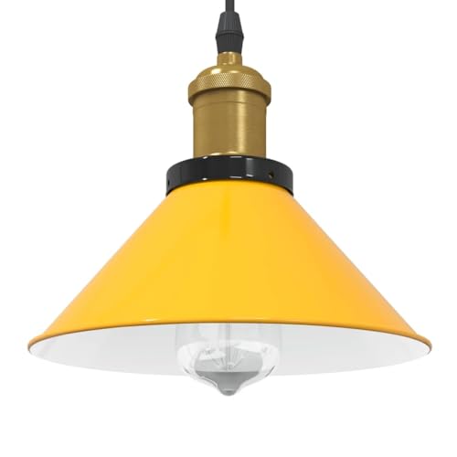 INLIFE Pendelleuchte Höhenverstellbar E27 Gelb Glänzend Ø 22 cm Metall,Heim & Garten,Beleuchtung,Lampen,Gelb,1.27 KG,4103447 INLIFE Pendelleuchte Höhenverstellbar E27 Gelb Glänzend Ø 22 cm Metall,Heim & Garten,Beleuchtung,Lampen,Gelb,1.27 KG,4103447 von INLIFE