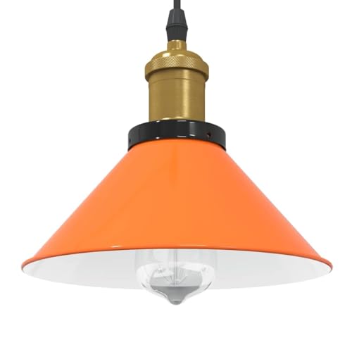INLIFE Pendelleuchte Höhenverstellbar E27 Orange Glänzend Ø22cm Metall,Heim & Garten,Beleuchtung,Lampen,Orange,1.27 KG,4103448 INLIFE Pendelleuchte Höhenverstellbar E27 Orange Glänzend Ø22cm Metall,Heim & Garten,Beleuchtung,Lampen,Orange,1.27 KG,4103448 von INLIFE