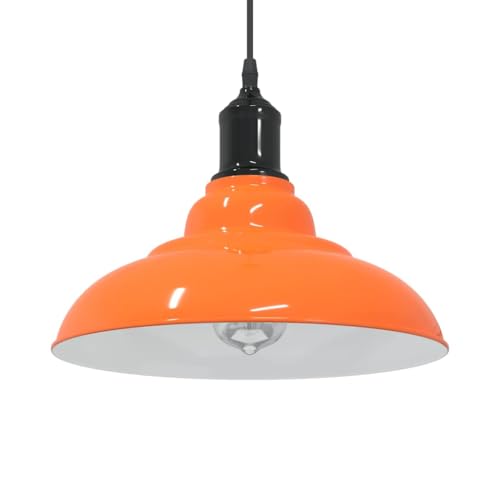 INLIFE Pendelleuchte Höhenverstellbar E27 Orange Glänzend Ø31cm Metall,Heim & Garten,Beleuchtung,Lampen,Orange,1.35 KG,4103440 INLIFE Pendelleuchte Höhenverstellbar E27 Orange Glänzend Ø31cm Metall,Heim & Garten,Beleuchtung,Lampen,Orange,1.35 KG,4103440 von INLIFE
