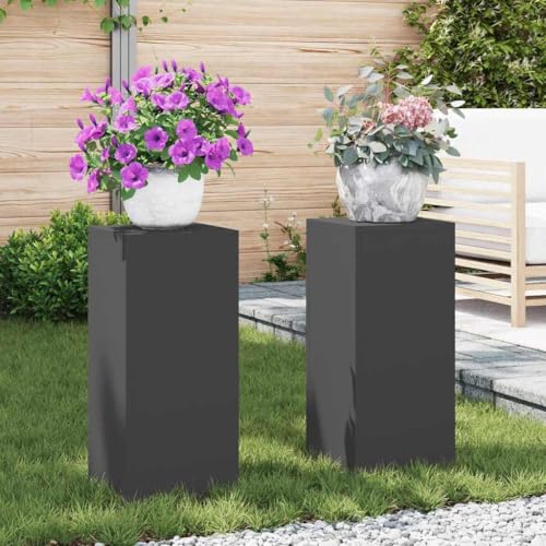 INLIFE Pflanzenständer 2 pcs Schwarz 24 x 24 x 55 cm Stahl,Heim & Garten,Rasen & Garten,Gartenpflege,Pflanzenständer,Schwarz,7.4 KG,865813 INLIFE Pflanzenständer 2 pcs Schwarz 24 x 24 x 55 cm Stahl,Heim & Garten,Rasen & Garten,Gartenpflege,Pflanzenständer,Schwarz,7.4 KG,865813 von INLIFE