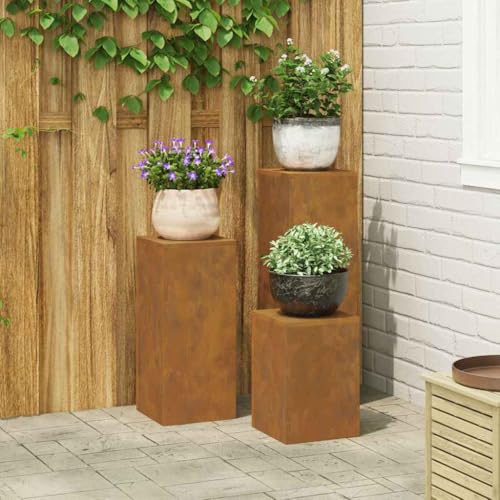 INLIFE Pflanzenständer 3 pcs Rostig 24 x 24 x 75 cm,Heim & Garten,Rasen & Garten,Gartenpflege,Pflanzenständer,Dunkelorange,10.95 KG,865833 INLIFE Pflanzenständer 3 pcs Rostig 24 x 24 x 75 cm,Heim & Garten,Rasen & Garten,Gartenpflege,Pflanzenständer,Dunkelorange,10.95 KG,865833 von INLIFE