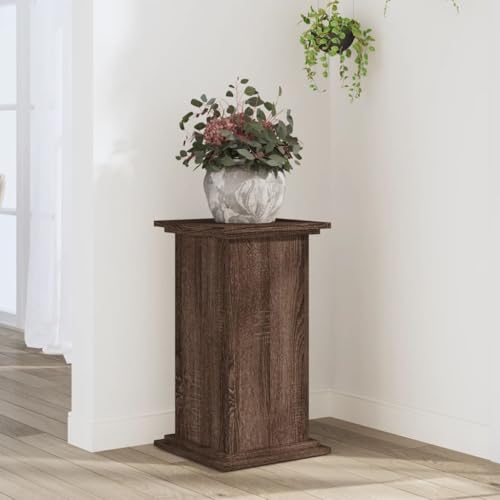 INLIFE Pflanzenständer Braun Eichen-Optik 33x33x60 cm Holzwerkstoff,Heim & Garten,Rasen & Garten,Gartenpflege,Pflanzenständer,Braun,10.9 KG,852966 von INLIFE