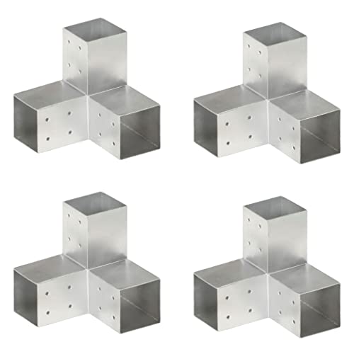 INLIFE Pfostenverbinder 4 STK. Y-Form Verzinktes Metall 81 x 81 mm,6.38kg,145466 von INLIFE