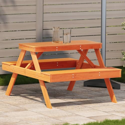 INLIFE Picknicktisch Wachsbraun 105x134x75 cm Massivholz Kiefer,Möbel,Gartenmöbel,Gartentische,Braun,22.68 KG,844649 INLIFE Picknicktisch Wachsbraun 105x134x75 cm Massivholz Kiefer,Möbel,Gartenmöbel,Gartentische,Braun,22.68 KG,844649 von INLIFE