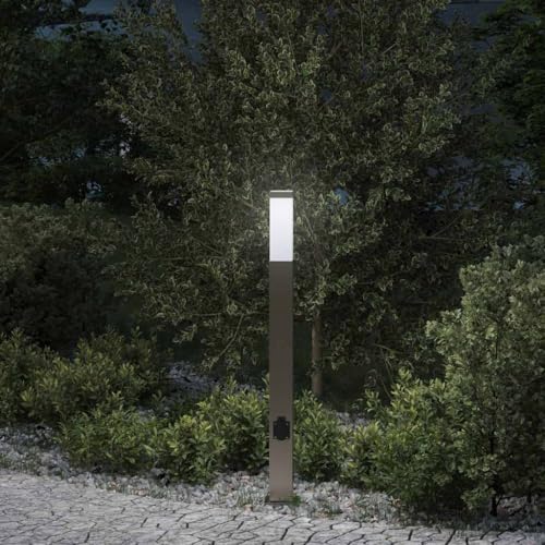 INLIFE Pollerleuchte mit Auslass 80 cm Edelstahl IP44,Heim & Garten,Beleuchtung,Lampen,Silber,1.55 KG,4006061 INLIFE Pollerleuchte mit Auslass 80 cm Edelstahl IP44,Heim & Garten,Beleuchtung,Lampen,Silber,1.55 KG,4006061 von INLIFE