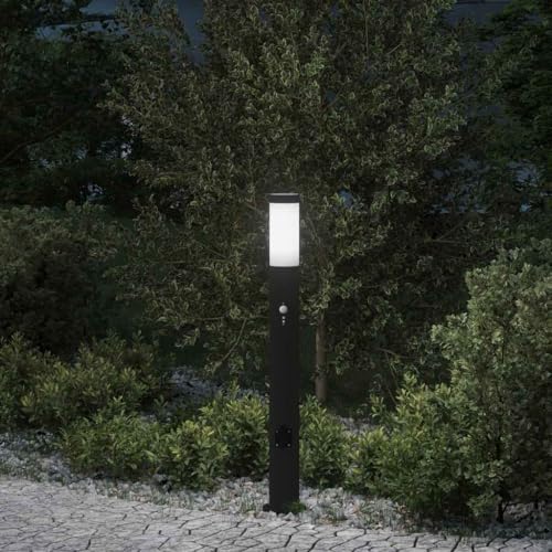 INLIFE Pollerleuchte mit Sensor&Steckdose 80 cm Edelstahl IP44,Heim & Garten,Beleuchtung,Lampen,Schwarz,1.5 KG,4006043 INLIFE Pollerleuchte mit Sensor&Steckdose 80 cm Edelstahl IP44,Heim & Garten,Beleuchtung,Lampen,Schwarz,1.5 KG,4006043 von INLIFE