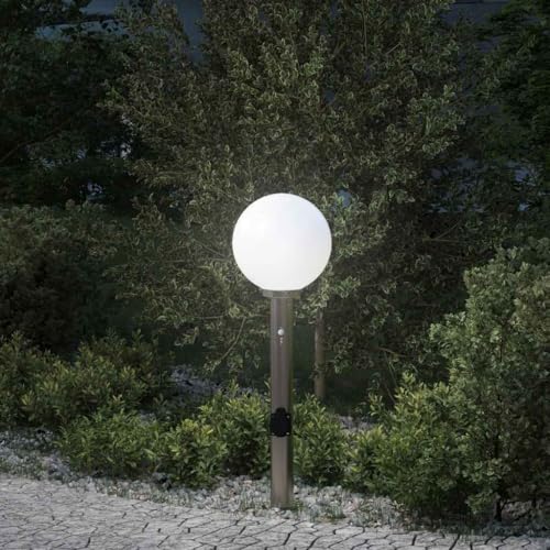 INLIFE Pollerleuchte mit Sensor&Steckdose 80 cm Edelstahl IP44,Heim & Garten,Beleuchtung,Lampen,Silber,2.45 KG,4006107 INLIFE Pollerleuchte mit Sensor&Steckdose 80 cm Edelstahl IP44,Heim & Garten,Beleuchtung,Lampen,Silber,2.45 KG,4006107 von INLIFE