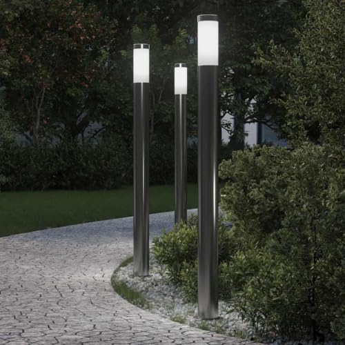 INLIFE Pollerleuchten 3er 110 cm Edelstahl IP44,Heim & Garten,Beleuchtung,Lampen,Silber,4.8 KG,4006004 INLIFE Pollerleuchten 3er 110 cm Edelstahl IP44,Heim & Garten,Beleuchtung,Lampen,Silber,4.8 KG,4006004 von INLIFE