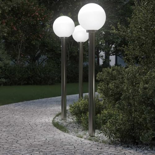 INLIFE Pollerleuchten mit Sensor 3 STK. 120 cm Edelstahl IP44,Heim & Garten,Beleuchtung,Lampen,Silber,6.3 KG,4006102 INLIFE Pollerleuchten mit Sensor 3 STK. 120 cm Edelstahl IP44,Heim & Garten,Beleuchtung,Lampen,Silber,6.3 KG,4006102 von INLIFE