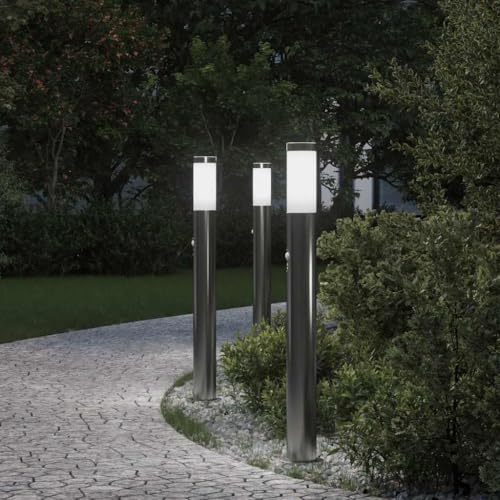 INLIFE Pollerleuchten mit Sensor 3er 80 cm Edelstahl IP44,Heim & Garten,Beleuchtung,Lampen,Silber,3.85 KG,4006008 INLIFE Pollerleuchten mit Sensor 3er 80 cm Edelstahl IP44,Heim & Garten,Beleuchtung,Lampen,Silber,3.85 KG,4006008 von INLIFE