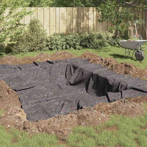 INLIFE Pool Fleece Grau 1 x 50 m Polyester und Baumwolle,Heim & Garten,Dekoration,Brunnen & Teiche,Brunnen- & Teichzubehör,Grau,27.2 KG,4013444 von INLIFE