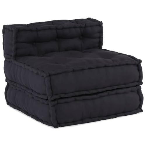 INLIFE Pouf Modular Anthrazit 70x70x54 cm Stoff,Heim & Garten,Dekoration,Sitzpolster,Anthrazit,12.3 KG,4019026 von INLIFE