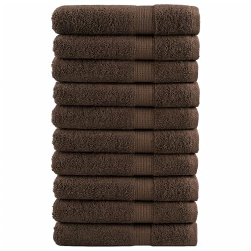 INLIFE Premium-Saunatücher SOLUND 10 STK Braun 80x200 cm 600 g/m²,Heim & Garten,Haushaltswäsche,Handtücher,Braun,9.78 KG,137244 von INLIFE