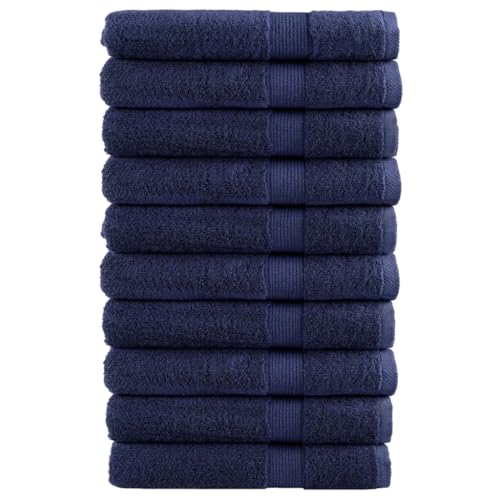 INLIFE Premium-Saunatücher SOLUND 10 STK Marineblau 80x200 cm 600 g/m²,Heim & Garten,Haushaltswäsche,Handtücher,Blau,9.78 KG,137268 von INLIFE