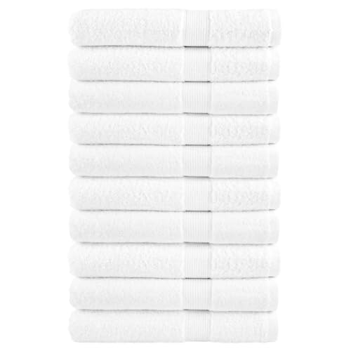 INLIFE Premium-Saunatücher SOLUND 10 STK Weiß 80x200 cm 600 g/m²,Heim & Garten,Haushaltswäsche,Handtücher,Weiß,9.78 KG,137138 von INLIFE