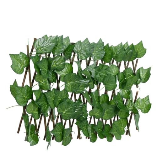 INLIFE Rankgitter mit Künstlichem Weinlaub 5 STK. Erweiterbar 180x20cm,Heimwerkerbedarf,Hauseinzäunung,Zaunfelder,Grün,1.74 KG,366581 von INLIFE