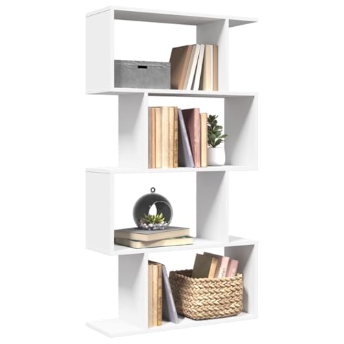 INLIFE Raumteiler-Bücherregal 4 Böden Weiß 70x24x129 cm Holzwerkstoff,Möbel,Regalsysteme,Bücherregale & Bücherschränke,Weiß,16.4 KG,858102 INLIFE Raumteiler-Bücherregal 4 Böden Weiß 70x24x129 cm Holzwerkstoff,Möbel,Regalsysteme,Bücherregale & Bücherschränke,Weiß,16.4 KG,858102 von INLIFE