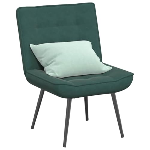 INLIFE Relaxsessel Dunkelgrün 64x74x84 cm Samt,Möbel,Stühle,Grün,10.5 KG,4012319 von INLIFE