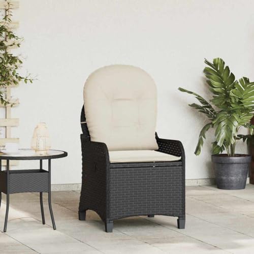 INLIFE Relaxsessel Schwarz 56 x 66 x 95cm Poly-Rattan,Möbel,Gartenmöbel,Gartensitzmöbel,Gartenstühle,Schwarz,10.6 KG,42003418 von INLIFE