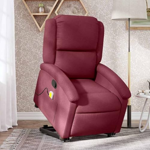INLIFE Relaxsessel mit Aufstehhilfe Weinrot Stoff,Möbel,Stühle,Sessel,Rot,25.8 KG,3204167 INLIFE Relaxsessel mit Aufstehhilfe Weinrot Stoff,Möbel,Stühle,Sessel,Rot,25.8 KG,3204167 von INLIFE
