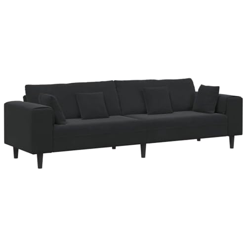 INLIFE Samt Sofa mit Kissen Schwarz 208 cm Samt,Möbel,Sofas,Schwarz,40 KG,3335158 INLIFE Samt Sofa mit Kissen Schwarz 208 cm Samt,Möbel,Sofas,Schwarz,40 KG,3335158 von INLIFE