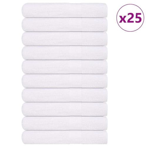 INLIFE Saunatücher 25 STK. Weiß 80x200 cm 360 g/m² 100% Baumwolle,Heim & Garten,Haushaltswäsche,Handtücher,Weiß,15.25 KG,136664 von INLIFE