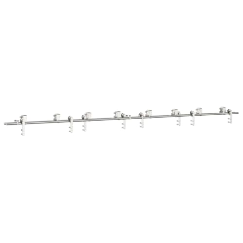 INLIFE Schiebetür-Beschlagsatz 366 cm Edelstahl Silbern,Heimwerkerbedarf,Baumaterialien,Türbeschläge & -klingeln,26 KG,3295773 von INLIFE