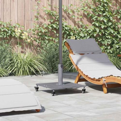 INLIFE Schirmständer für draußen Dunkles Holz 45 x 45 x 31,5 cm Stahl,Heim & Garten,Rasen & Garten,Garten & Balkon,Zubehör für Sonnenschirme & Sonnenschutze,Sonnenschirmständer,Grau,27.4 KG,42009948 von INLIFE
