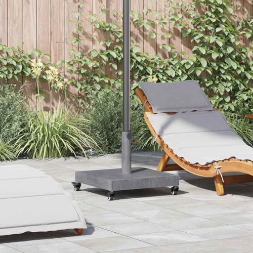 INLIFE Schirmständer für draußen Dunkles Holz 45 x 45 x 32 cm,Heim & Garten,Rasen & Garten,Garten & Balkon,Zubehör für Sonnenschirme & Sonnenschutze,Sonnenschirmständer,Grau,28 KG,42010006 von INLIFE