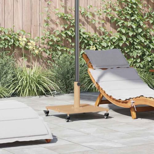 INLIFE Schirmständer für draußen Helles Holz 45 x 45 x 31,5 cm Stahl,Heim & Garten,Rasen & Garten,Garten & Balkon,Zubehör für Sonnenschirme & Sonnenschutze,Sonnenschirmständer,Braun,27.4 KG,42010366 von INLIFE