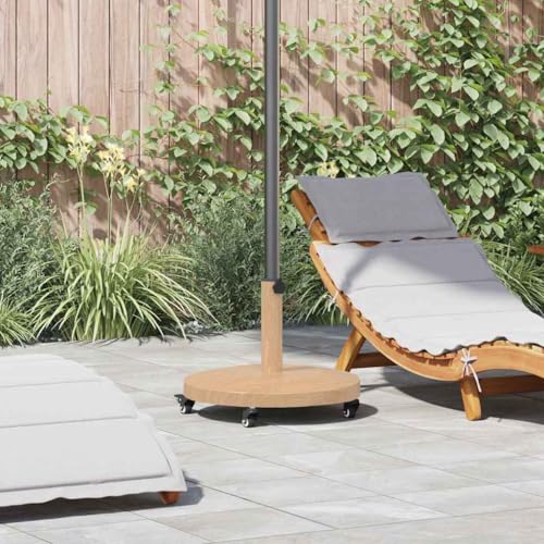 INLIFE Schirmständer für draußen Helles Holz 48 x 48 x 32.5 cm,Heim & Garten,Rasen & Garten,Garten & Balkon,Zubehör für Sonnenschirme & Sonnenschutze,Sonnenschirmständer,Braun,26.7 KG,42010014 von INLIFE