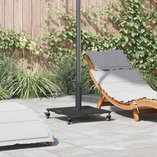 INLIFE Schirmständer für draußen Schwarz 45 x 45 x 31,5 cm Stahl,Heim & Garten,Rasen & Garten,Garten & Balkon,Zubehör für Sonnenschirme & Sonnenschutze,Sonnenschirmständer,Schwarz,27.45 KG,42009949 von INLIFE