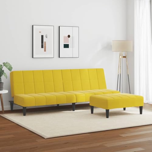INLIFE Schlafsofa 2-Sitzer mit Fußhocker Gelb Samt,Möbel,Sofas,Gelb,30.1 KG,3258131 INLIFE Schlafsofa 2-Sitzer mit Fußhocker Gelb Samt,Möbel,Sofas,Gelb,30.1 KG,3258131 von INLIFE