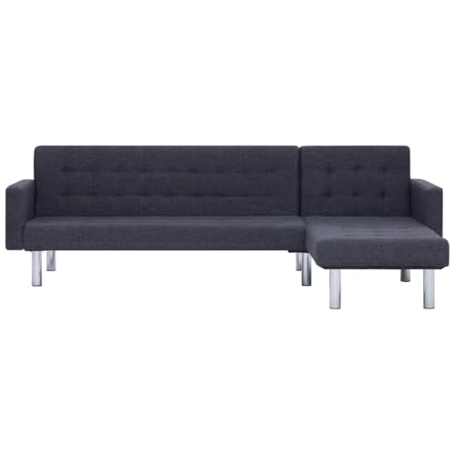 INLIFE Schlafsofa in L-Form Dunkelgrau Polyester,Möbel,Sofas,Grau,43.65 KG,282304 INLIFE Schlafsofa in L-Form Dunkelgrau Polyester,Möbel,Sofas,Grau,43.65 KG,282304 von INLIFE