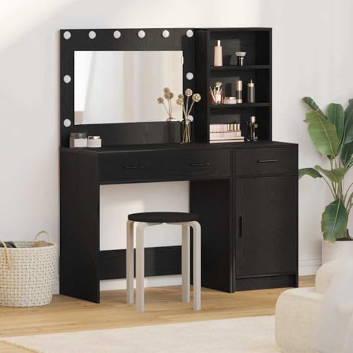 INLIFE Schminktisch 2 pcs Schwarz 78,5 x 41 x 135 cm Holzwerkstoff,Möbel,Schränke,Spiegel- & Waschbeckenunterschränke,Schminktische,Schwarz,47.85 KG,3334264 INLIFE Schminktisch 2 pcs Schwarz 78,5 x 41 x 135 cm Holzwerkstoff,Möbel,Schränke,Spiegel- & Waschbeckenunterschränke,Schminktische,Schwarz,47.85 KG,3334264 von INLIFE