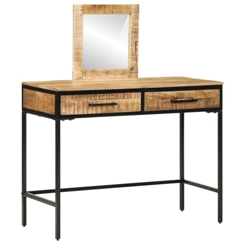 INLIFE Schminktisch Braun 100 x 40 x 120 cm Massivholz Mango,Möbel,Schränke,Spiegel- & Waschbeckenunterschränke,Schminktische,Braun,21.4 KG,374093 INLIFE Schminktisch Braun 100 x 40 x 120 cm Massivholz Mango,Möbel,Schränke,Spiegel- & Waschbeckenunterschränke,Schminktische,Braun,21.4 KG,374093 von INLIFE