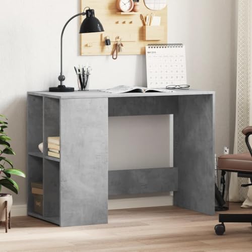 INLIFE Schreibtisch Betongrau 102x50x75 cm Holzwerkstoff,Möbel,Büromöbel,Schreibtische,Grau,28.46 KG,840544 von INLIFE