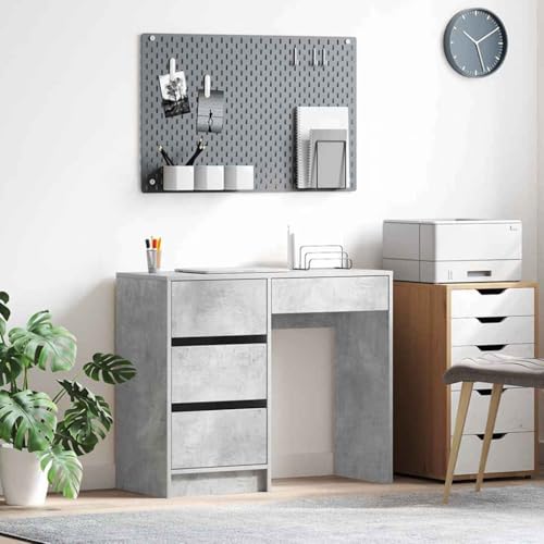 INLIFE Schreibtisch Betongrau 90 x 37.5 x 75 cm Holzwerkstoff,Möbel,Büromöbel,Schreibtische,Grau,25.45 KG,869493 INLIFE Schreibtisch Betongrau 90 x 37.5 x 75 cm Holzwerkstoff,Möbel,Büromöbel,Schreibtische,Grau,25.45 KG,869493 von INLIFE