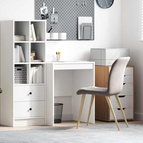 INLIFE Schreibtisch Weiß 60 x 50 x 76 cm Holzwerkstoff,Möbel,Büromöbel,Schreibtische,Weiß,15.4 KG,869410 von INLIFE