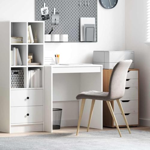 INLIFE Schreibtisch Weiß 70 x 50 x 76 cm Holzwerkstoff,Möbel,Büromöbel,Schreibtische,Weiß,16.3 KG,869418 von INLIFE